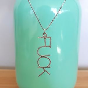 "F*CK" Handmade Sterling Silver Necklace